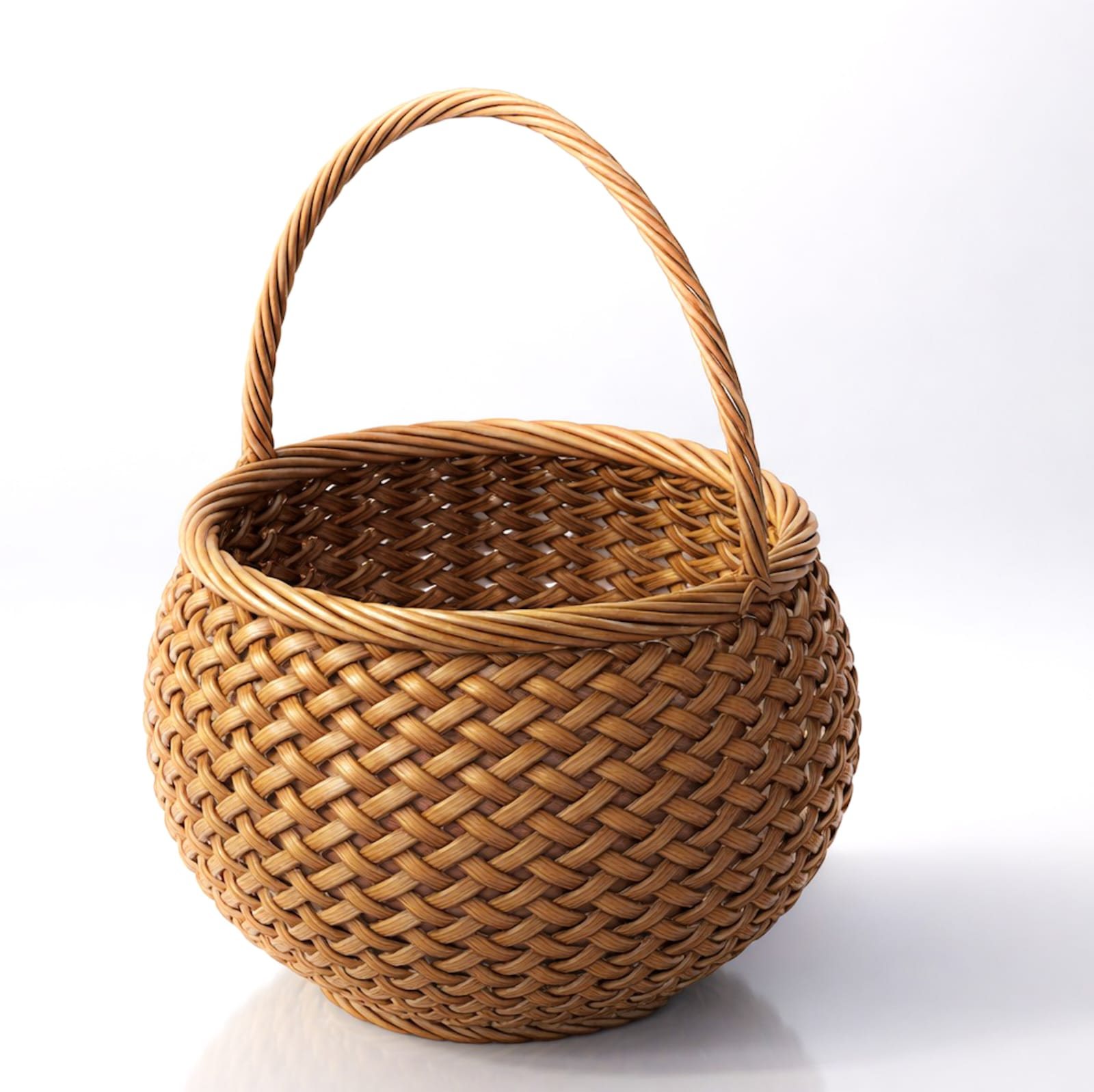 Woven Basket — 3D model by Model Craft 3D